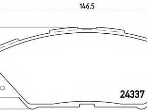 Колодка тормозов. диск. TOYOTA RAV 4 передн. (выр-во BREMBO) BREMBO P83071 на TOYOTA RAV 4 III (ACA3_, ACE_, ALA3_, GSA3_,