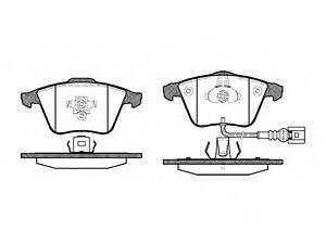 Колодка тормозов. диск. VW PASSAT 05-,GOLF V 06-,SKODA SUPERB 08-,SEAT LEON 05-передн. (выр-во REMSA) REMSA 096432 на VW GO