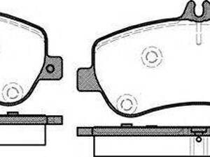 Колодка гальм. диск. MB GLK-CLASS(X204) 220-350 08 - передн. (вир-во REMSA) REMSA 137700 на MERCEDES-BENZ E-CLASS купе (