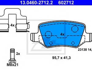 Колодка тормозная ATE 13046027122 MERCEDES-BENZ A-CLASS (W169)