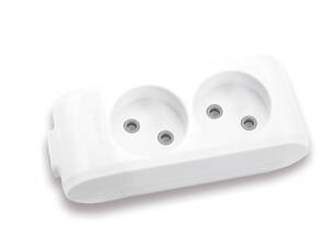 Колодка Panasonic X-tendia 2 гнезда, с защитными шторками, серая