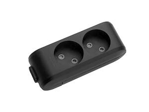 Колодка Panasonic X-tendia 2 гнізда, з захистними шторками, чорна