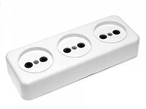 Колодка под удлинитель ЕМР на 3 гнезда 10А-220V