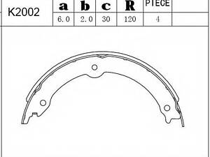 Колодка стояночного тормоза TOYOTA 4653034010 на TOYOTA LAND CRUISER (VDJ20_, UZJ20_)