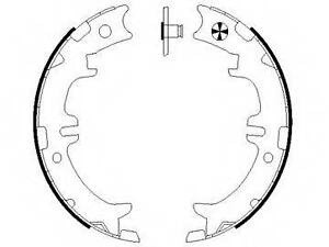КОЛОДКИ БАРАБАН. TOYOTA 4654048010 на TOYOTA ESTIMA (TCR2_, TCR1_)