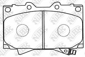 колодки гальм. NIBK PN1411 на LEXUS LX (UZJ100)