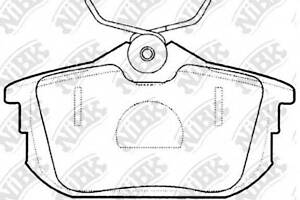 Колодки гальм. NIBK PN3593 на VOLVO S40 I седан (VS)