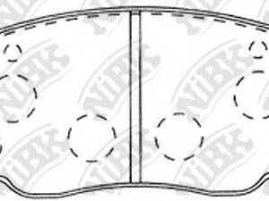 Колодки тормозов. NIBK PN5483 на MAZDA ATENZA Наклонная задняя часть (GG)