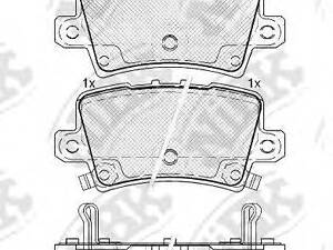 КОЛОДКИ ГАЛЬМ. NIBK PN8867 на HONDA CIVIC IX (FK)