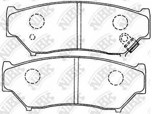 колодки гальм. NIBK PN9301 на SUZUKI SIDEKICK (ET, TA)