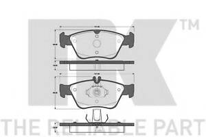 Колодки гальм. передні Mercedes 202/210 2.0-2.5D 95-