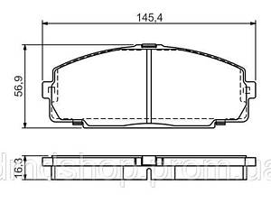 Колодки тормозные (передние) Toyota Hiace III/IV 87-12