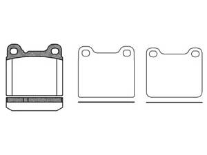 Тормозные колодки, VOLVO 240 Berlina/Station Wagon (P242, P244)(P245) (08/74-08/93)