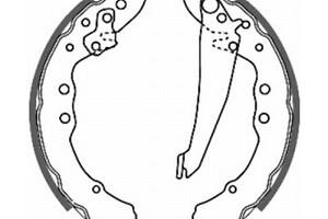 Колодки гальмівні барабанні, комплект