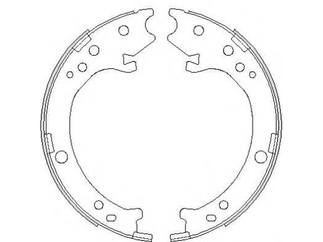 Колодки тормозные барабанные REMSA 469000 на HONDA CR-V Mk II (RD_)