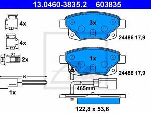 Колодки гальмівні дискові, комплект ATE 13046038352 на FORD TRANSIT автобус