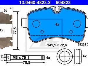 Колодки гальмівні дискові, комплект ATE 13046048232 на IVECO DAILY IV автобус