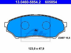 Колодки гальмівні дискові, комплект ATE 13046058542 на MITSUBISHI SHOGUN II Вездеход открытый (V2_W, V4_W)