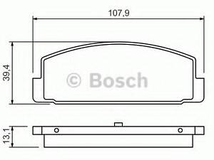 Колодки гальмівні дискові, комплект BOSCH 0986424295 на MAZDA ETUDE VI (BJ)