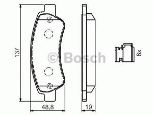 Колодки тормозные дисковые, комплект BOSCH 0986494604 на FIAT DUCATO фургон (250, 290)