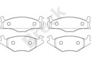 Колодки тормозные дисковые, комплект BRECK 208870070200 на VW CARIBE I (17)