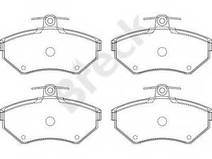 Колодки тормозные дисковые, комплект BRECK 219450070100 на VW PASSAT (3A2, 35I)