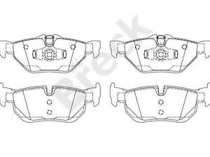 Колодки гальмівні дискові, комплект BRECK 239270070400 на BMW 3 Touring (E91)