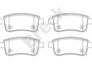 Колодки тормозные дисковые, комплект BRECK 248200070400 на RENAULT MEGANE III купе (DZ0/1_)