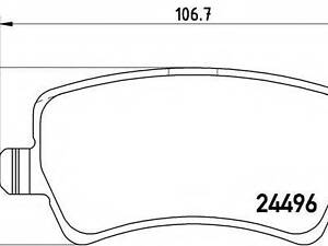 Колодки тормозные дисковые, комплект BREMBO P24078 на FORD GALAXY (WA6)