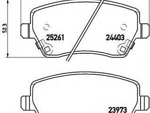 Колодки гальмівні дискові, комплект BREMBO P56086 на NISSAN MARCH IV (K13)