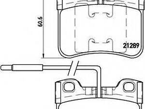 Колодки гальмівні дискові, комплект BREMBO P61034 на CITROËN AX (ZA-_)