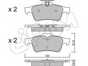 Колодки тормозные дисковые, комплект CIFAM 8223371 на FORD C-MAX II (DXA/CB7, DXA/CEU)