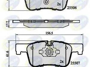 Колодки тормозные дисковые, комплект COMLINE CBP02130 на BMW 1 (F20)