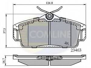 Колодки тормозные дисковые, комплект COMLINE CBP0740 на NISSAN PRIMERA (P11)