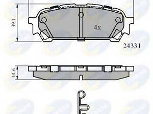 Колодки тормозные дисковые, комплект COMLINE CBP31775 на SUBARU IMPREZA универсал (GG)