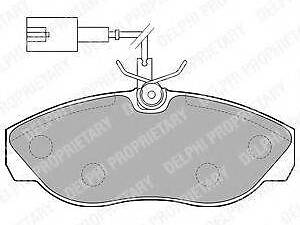 Колодки тормозные дисковые, комплект DELPHI LP1748 на FIAT DUCATO автобус (230)