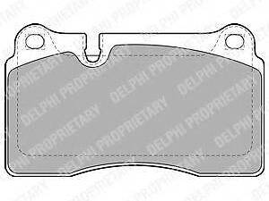 Колодки гальмівні дискові, комплект DELPHI LP2012 на VW TOUAREG (7LA, 7L6, 7L7)