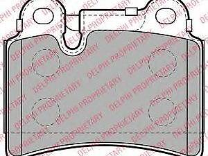 Колодки гальмівні дискові, комплект DELPHI LP2061 на VW TOUAREG (7LA, 7L6, 7L7)