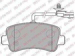 Колодки гальмівні дискові, комплект DELPHI LP2191 на VAUXHALL MOVANO Mk II (B) Chassis/Cab