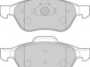 Колодки гальмівні дискові, комплект FERODO FDB1440 на RENAULT WIND (E4M_)