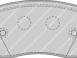 Колодки гальмівні дискові, комплект FERODO FDB1617 на DACIA LOGAN пикап (US_)