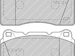 Колодки тормозные дисковые, комплект FERODO FDB1968 SAAB 9-5 (YS3G)