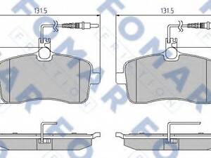 Колодки тормозные дисковые, комплект FOMAR FRICTION FO919881 PEUGEOT 407 седан (6D_)