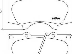 колодки тормозные дисковые комплект HELLA PAGID 8DB355010491 TOYOTA LAND CRUISER PRADO (LJ12, KDJ12, KZJ12, GRJ12,