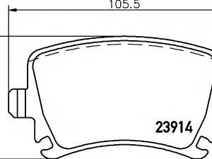 колодки тормозные дисковые комплект HELLA PAGID 8DB355011771 на VW GOLF VI (5K1)