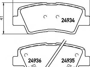 Колодки гальмівні дискові, комплект HELLA PAGID 8DB355014571 на HYUNDAI NF V (NF)