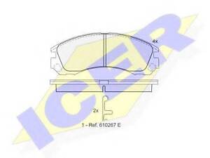 Колодки тормозные дисковые, комплект ICER 181358 MITSUBISHI OUTLANDER II (CW_W, ZG, ZH)