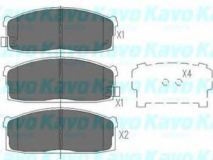 Колодки гальмівні дискові, комплект KAVO PARTS KBP6525 на NISSAN TSURU / HIKARI I (B11)