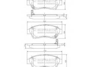 Колодки гальмівні дискові, комплект NIPPARTS J3602064 на TOYOTA SCEPTER (_CV1_, _XV1_, _V1_)