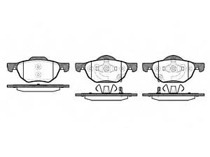 Колодки гальмівні дискові, комплект REMSA 106802 на HONDA ACCORD EURO VIII (CL)